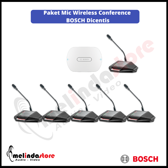 Mic Wireless Conference BOSCH Type Dicentis - 6 Mic